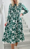 Say INA Copenhagen Kjole - Veronica - Green Flower