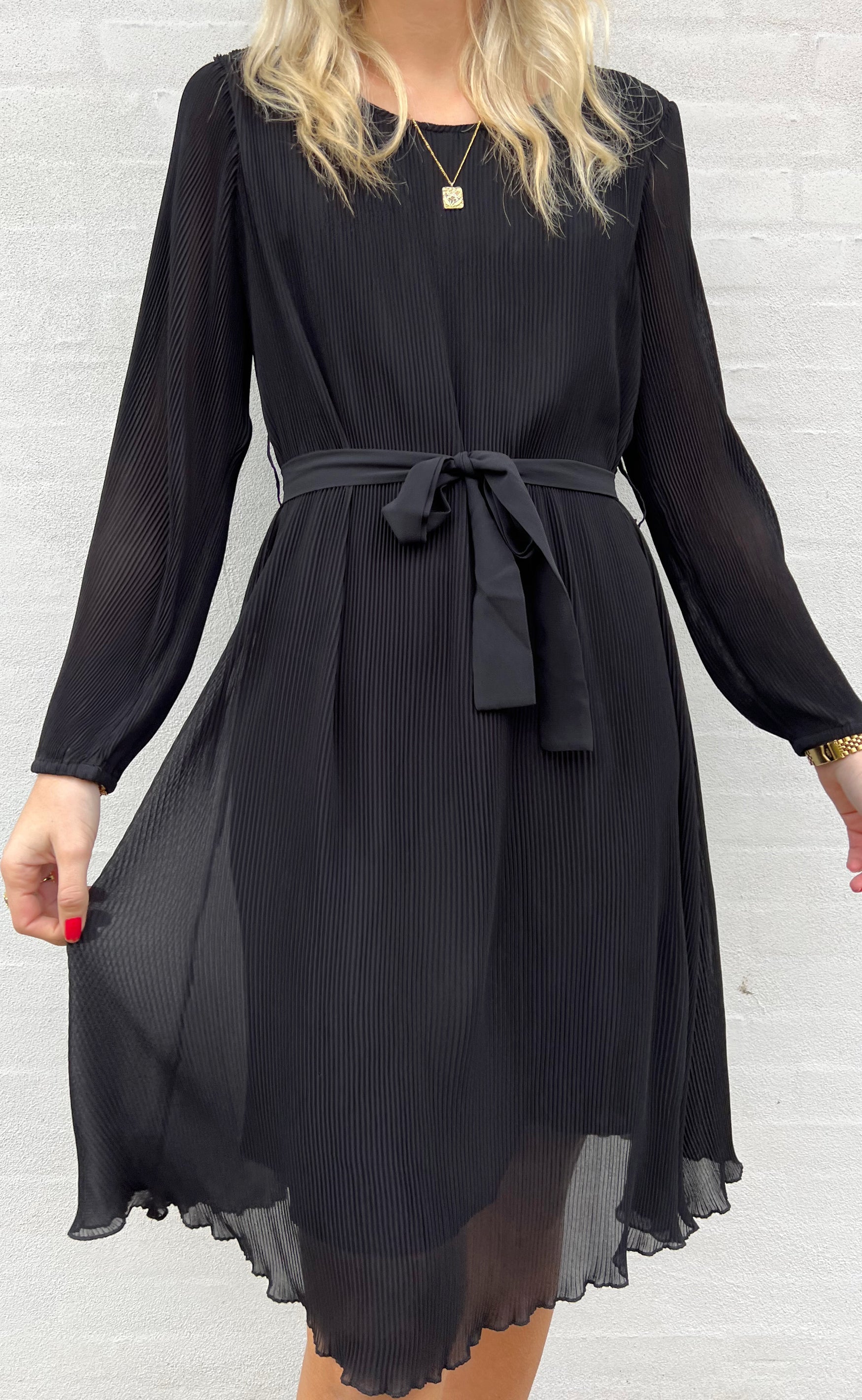 Say INA Copenhagen Kjole - Victoria Plisse - Black