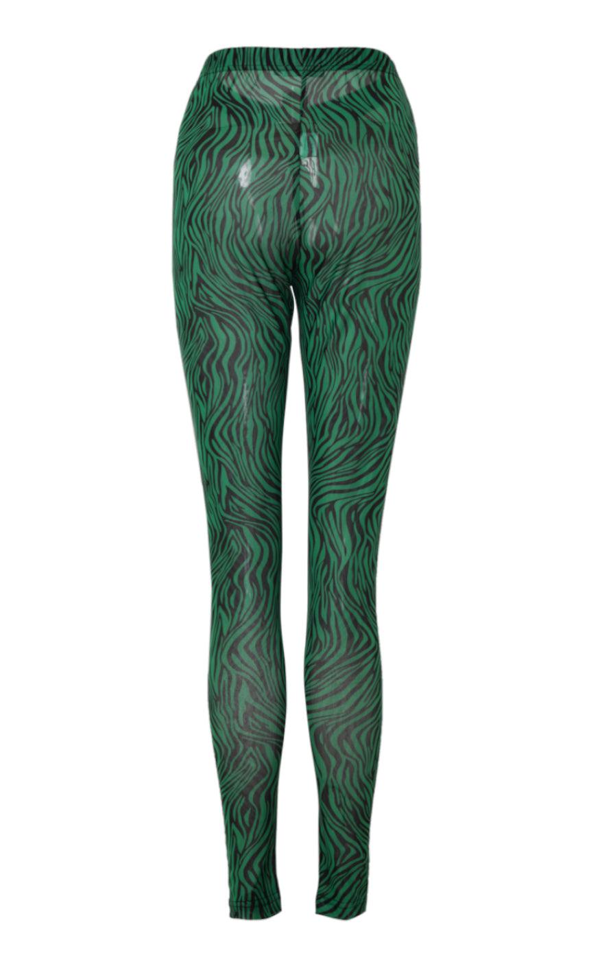 Say INA Copenhagen Leggings - Sofia - Green Zebra