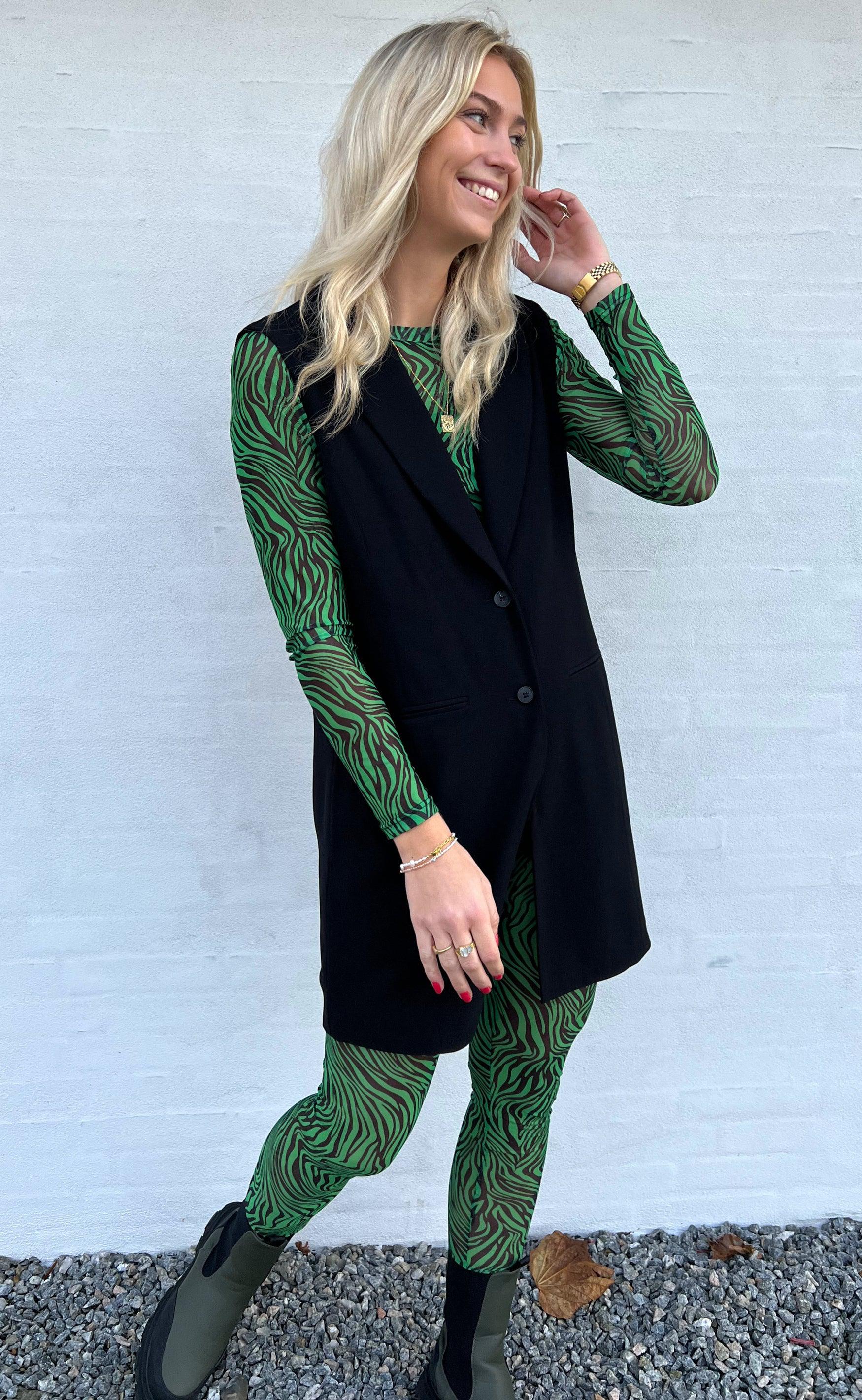 Say INA Copenhagen Leggings - Sofia - Green Zebra