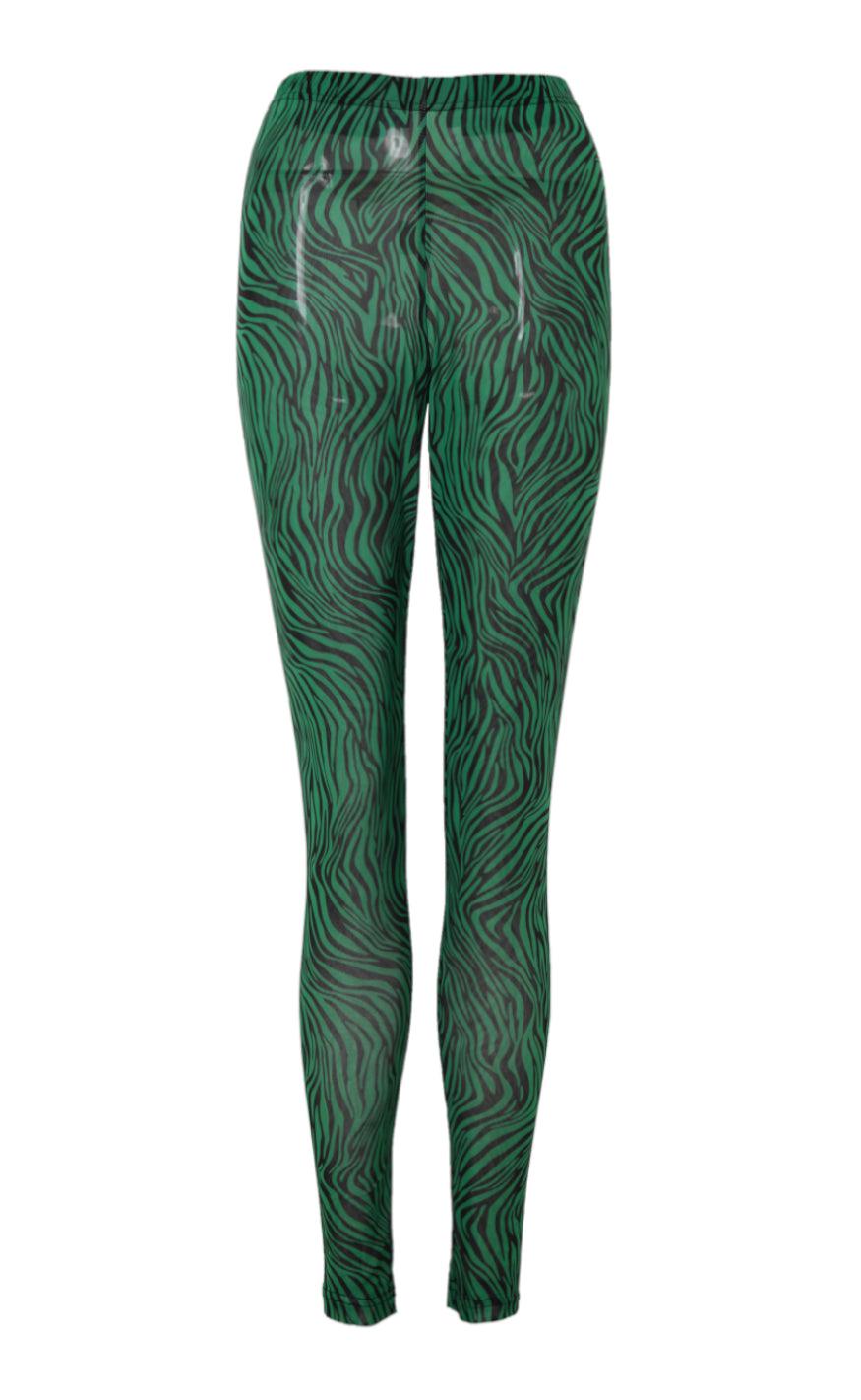 Say INA Copenhagen Leggings - Sofia - Green Zebra