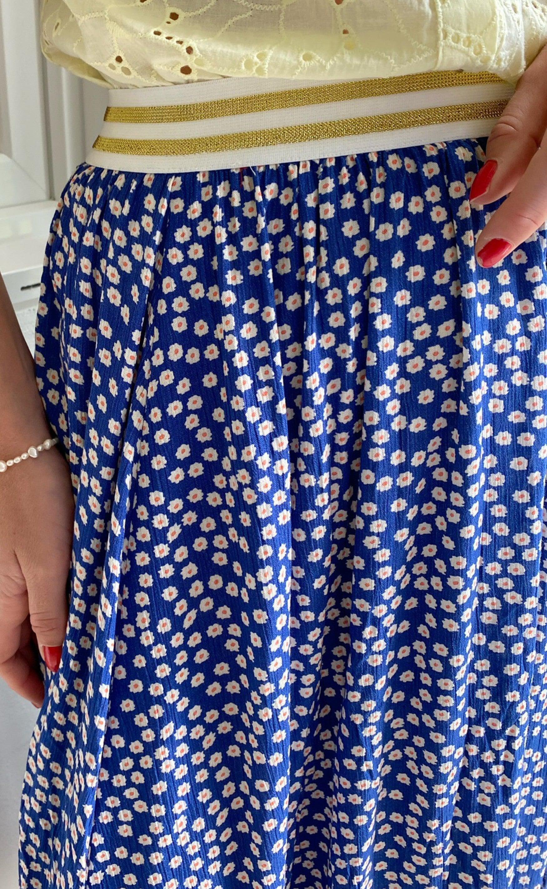 Say INA Copenhagen Nederdel - Hanna - Blue Flower