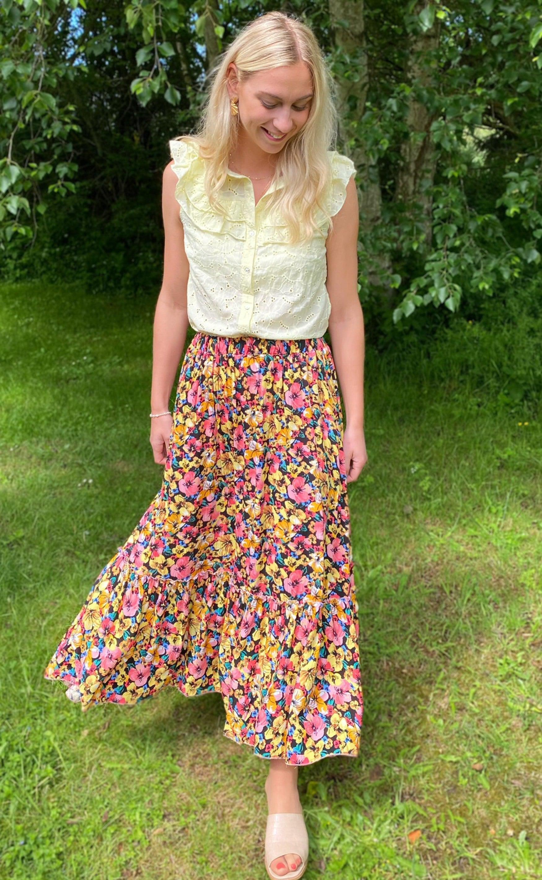 Say INA Copenhagen Nederdel - Hanna - Flower Garden