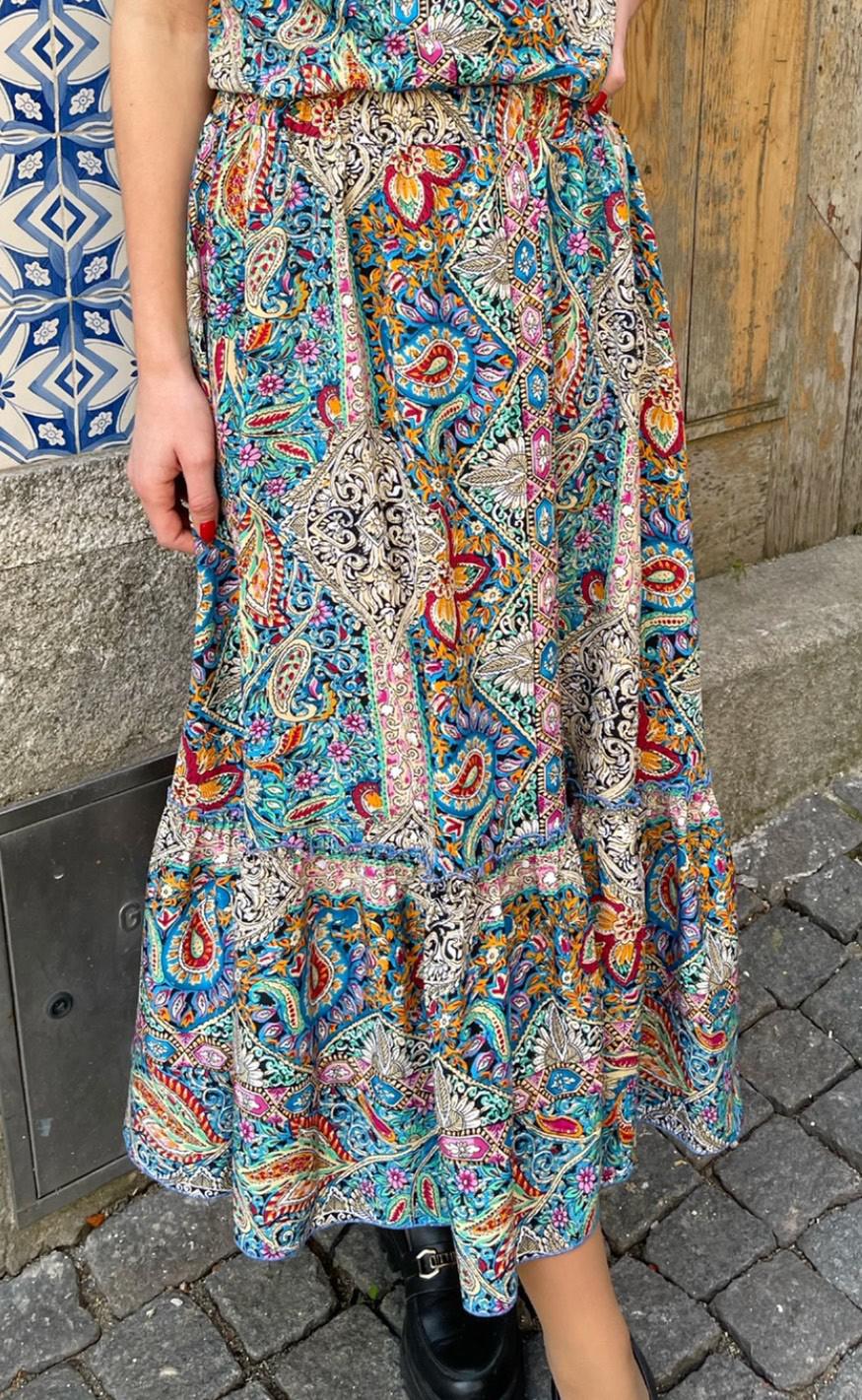 Say INA Copenhagen Nederdel - Hanna - Mixed Paisley
