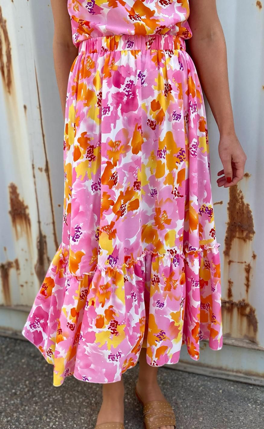 Say INA Copenhagen Nederdel - Hanna - Tropical Flowers