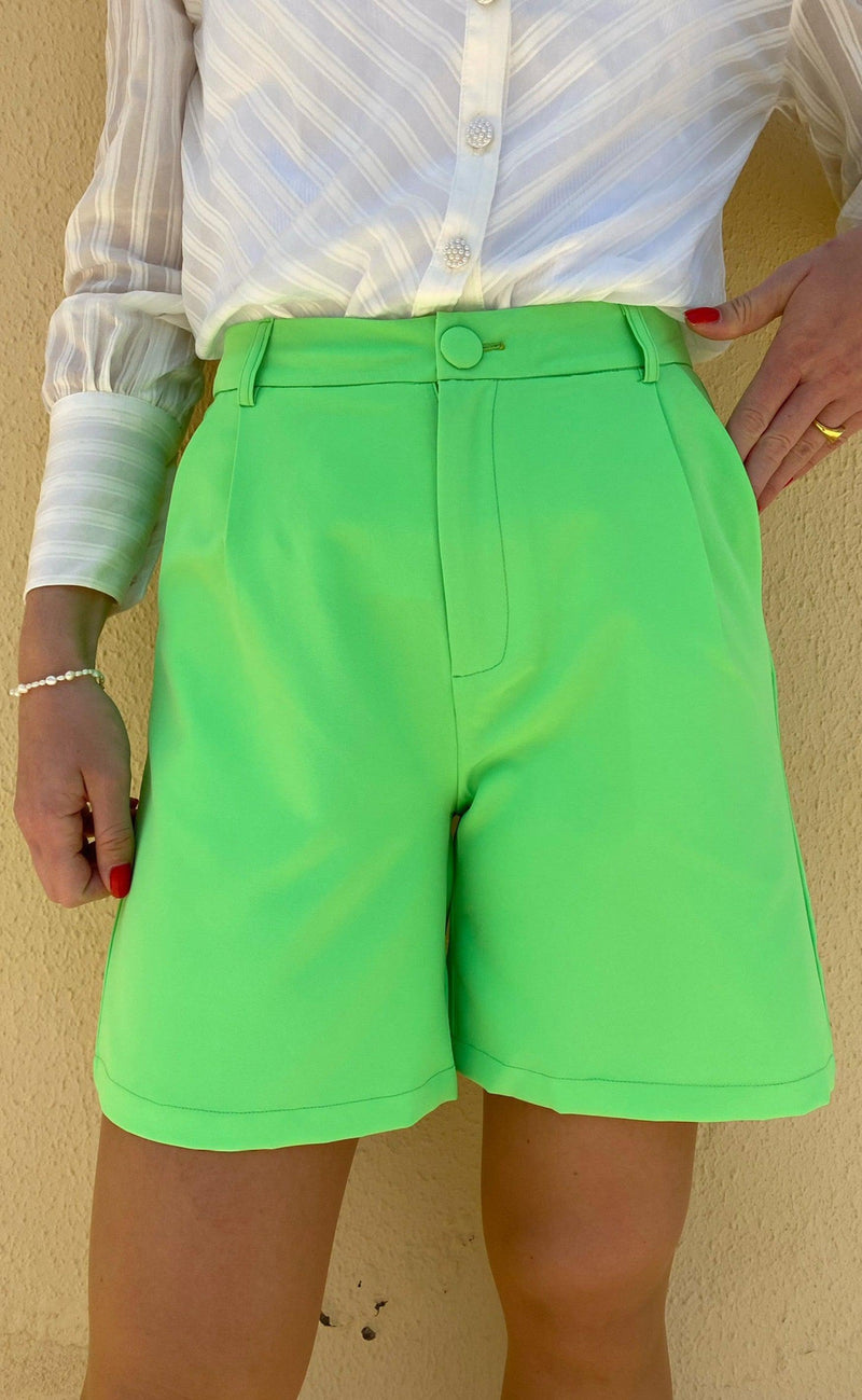 Say INA Copenhagen Shorts - Mai - Neon Green