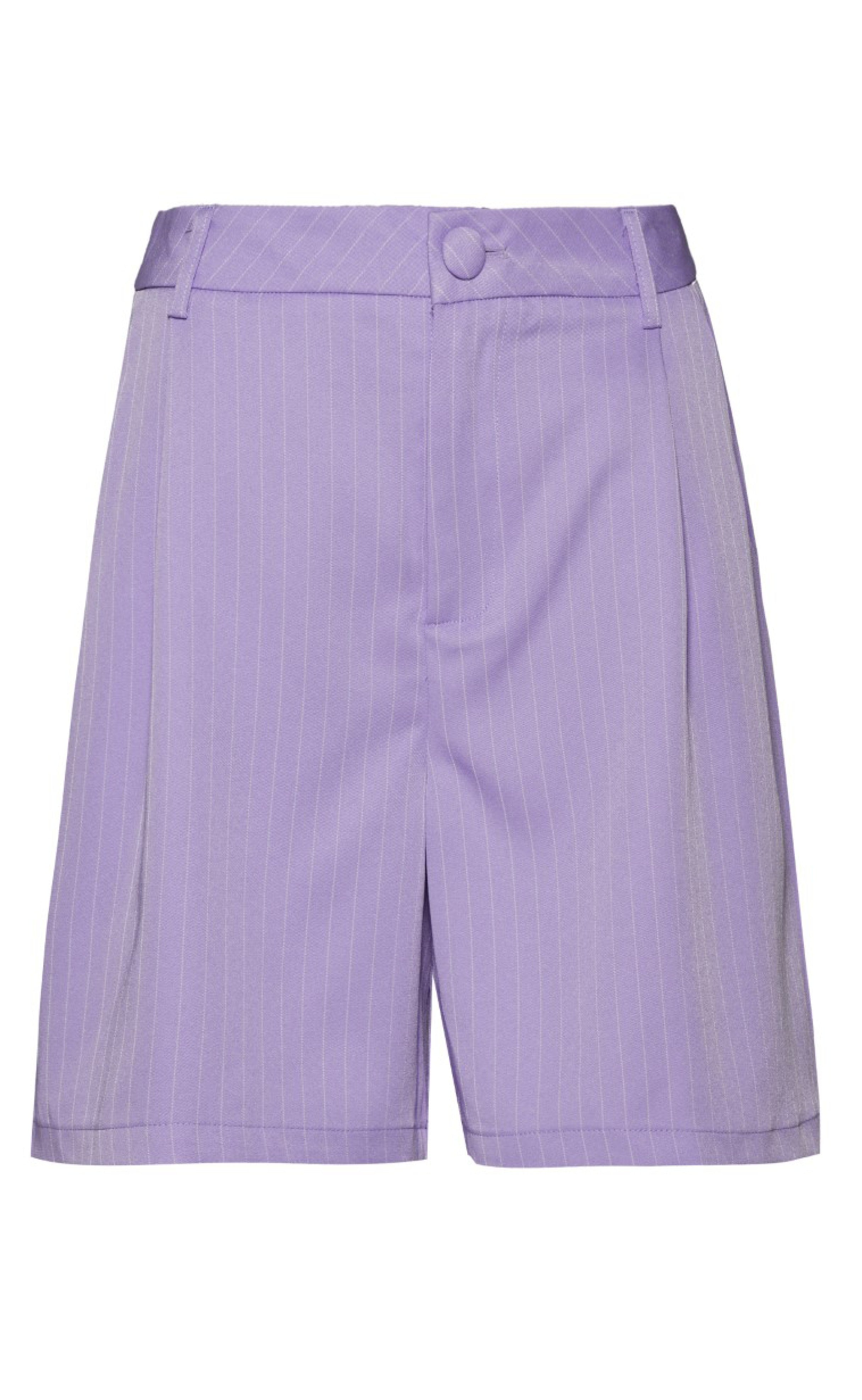 Say INA Copenhagen Shorts - Mai - Purple Pinstripe