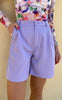 Say INA Copenhagen Shorts - Mai - Purple Pinstripe