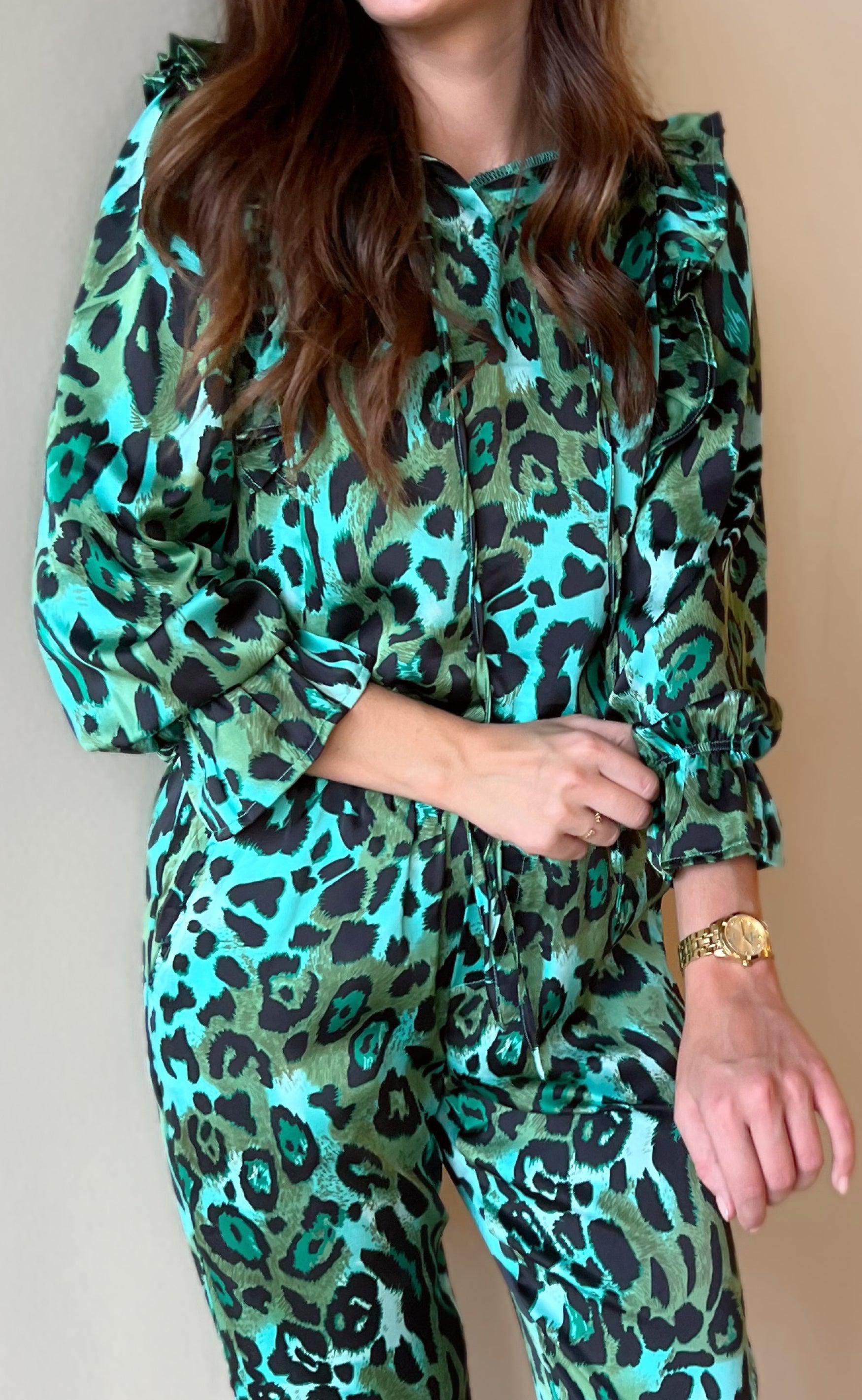 Say INA Copenhagen Skjorte - Julia - Green Leo