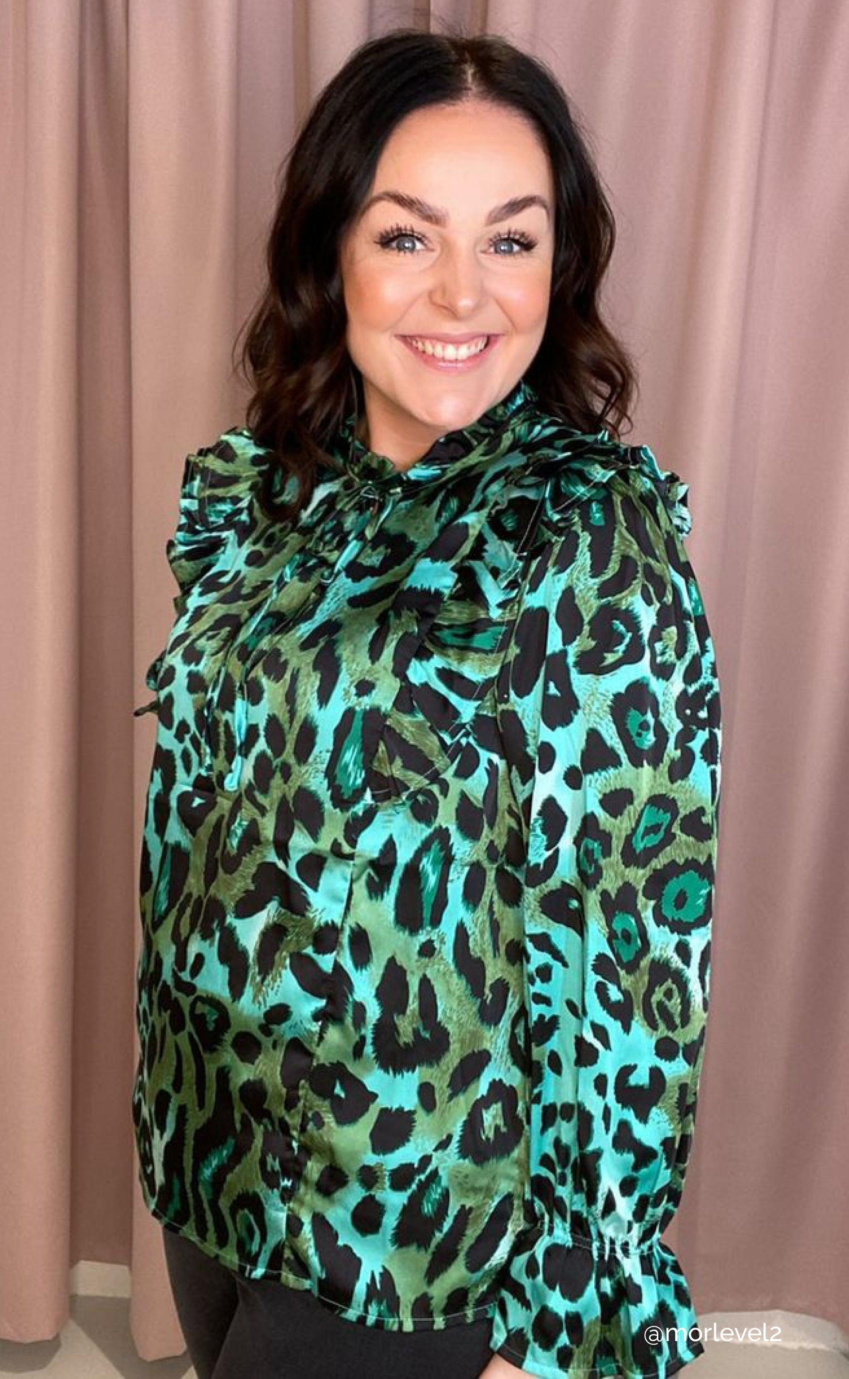 Say INA Copenhagen Skjorte - Julia - Green Leo