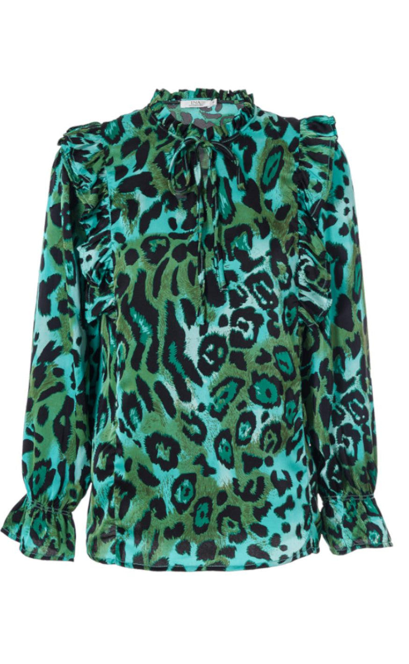Say INA Copenhagen Skjorte - Julia - Green Leo