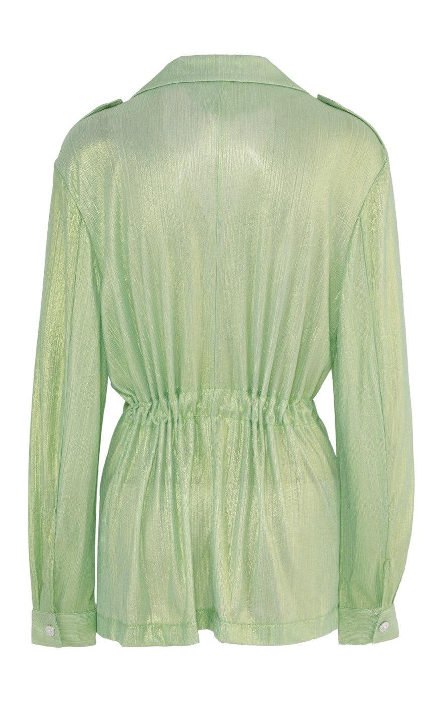 Say INA Copenhagen Skjorte - Malou - Metallic Green