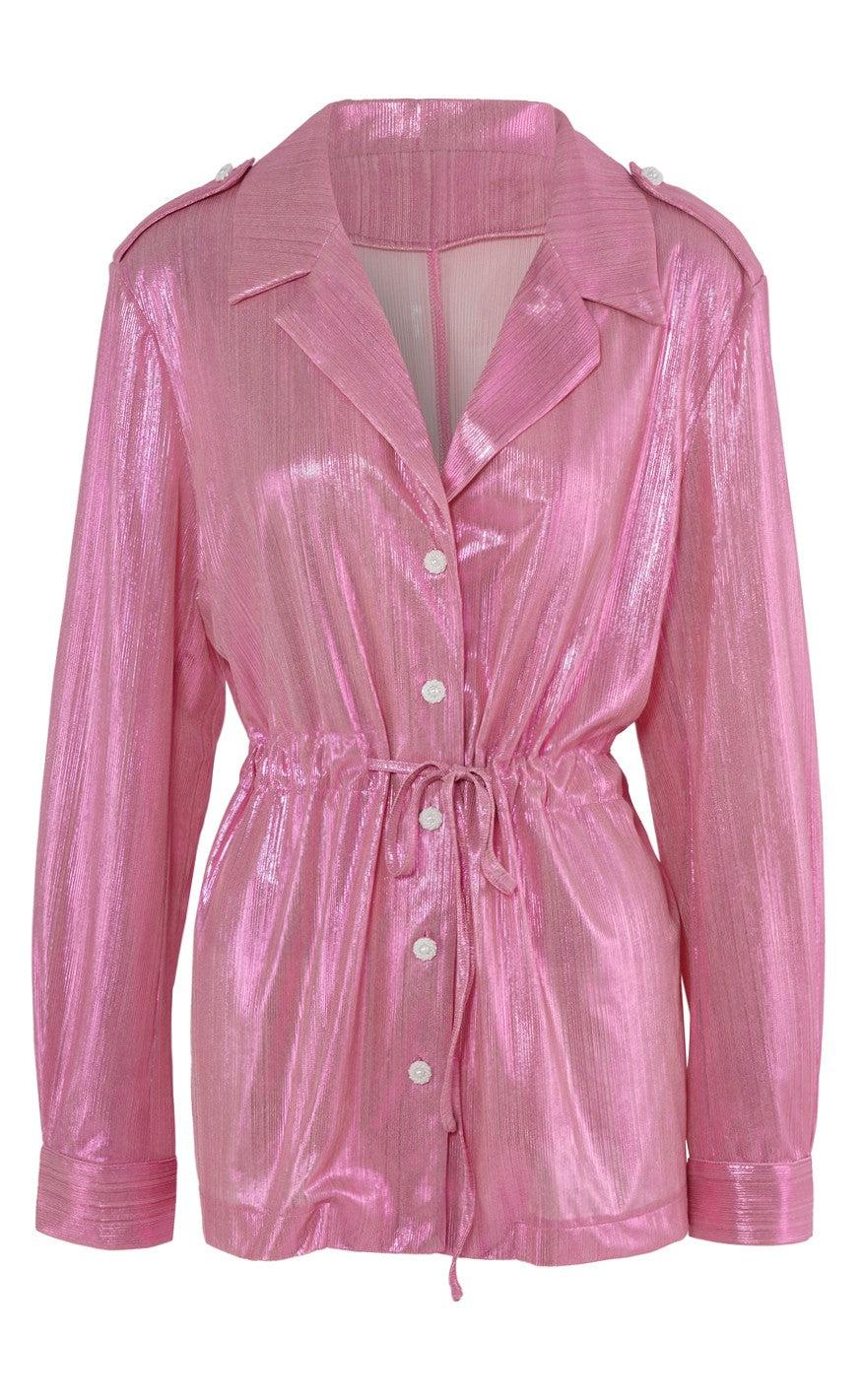 Say INA Copenhagen Skjorte - Malou - Metallic Pink