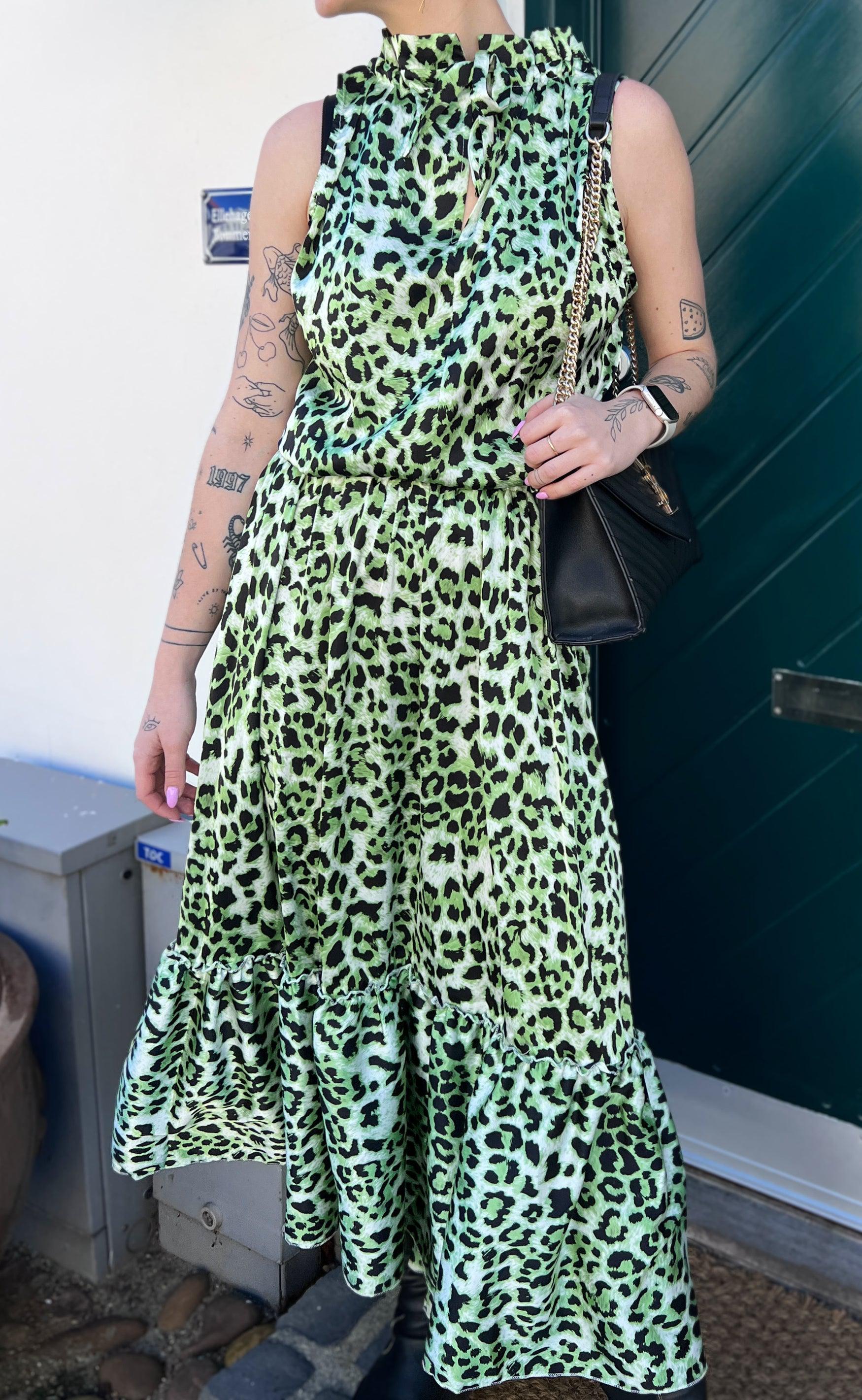 Say INA Copenhagen Top - Ellen - Green Leo (vendbar)