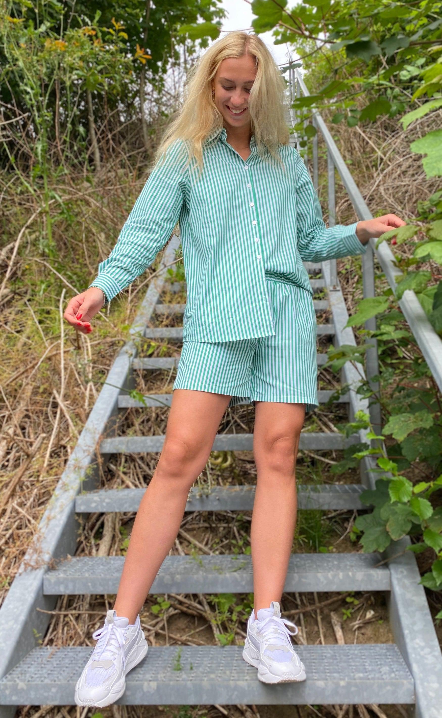 Sejer INKLUSIV Shorts - Skagen - Hvid/Grøn
