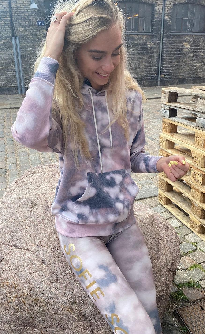 Sofie Schnoor Hoodie - S221298 - Camel Tie Dye