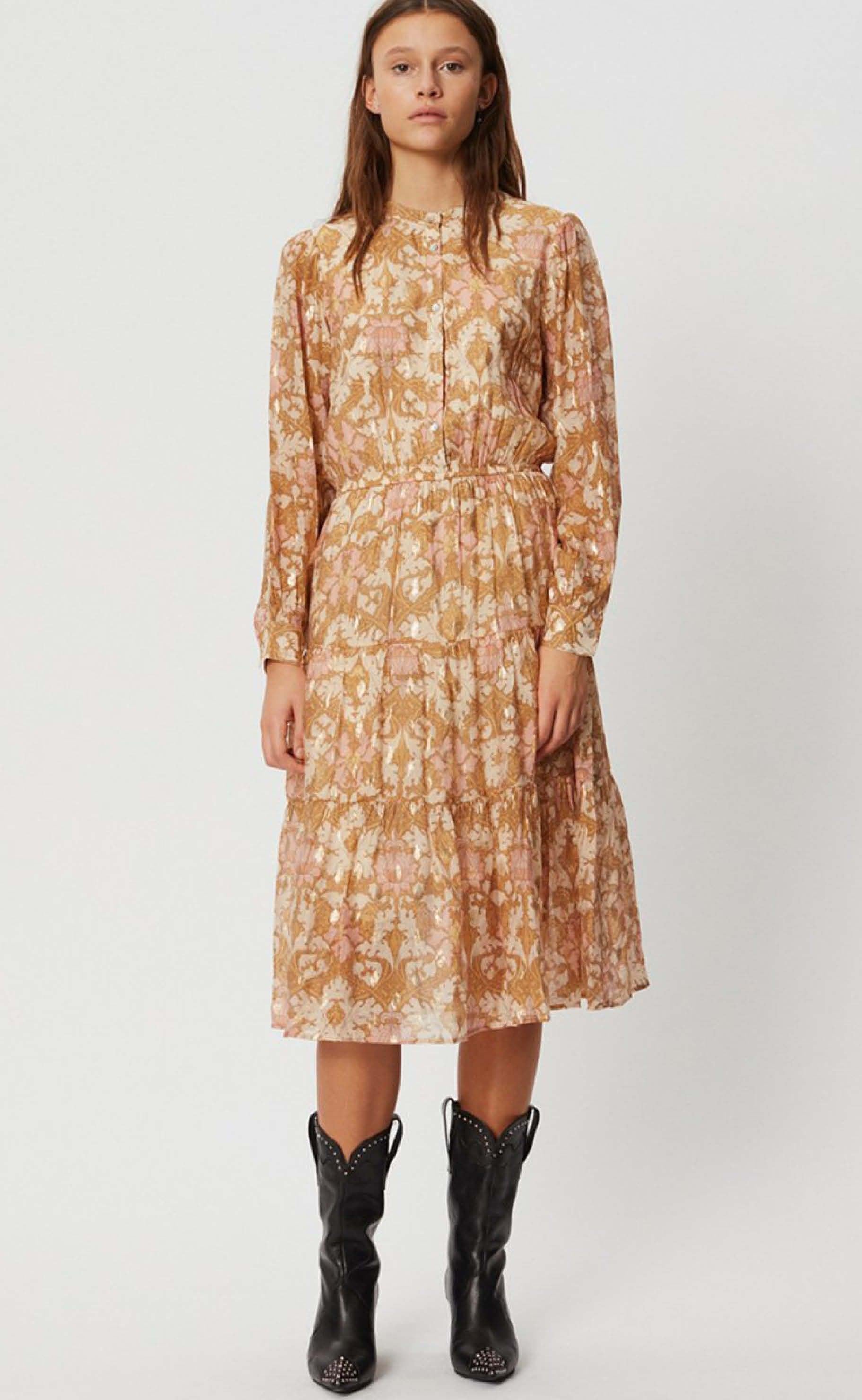 Sofie Schnoor Kjole S211228 - Abbi - Dark Yellow
