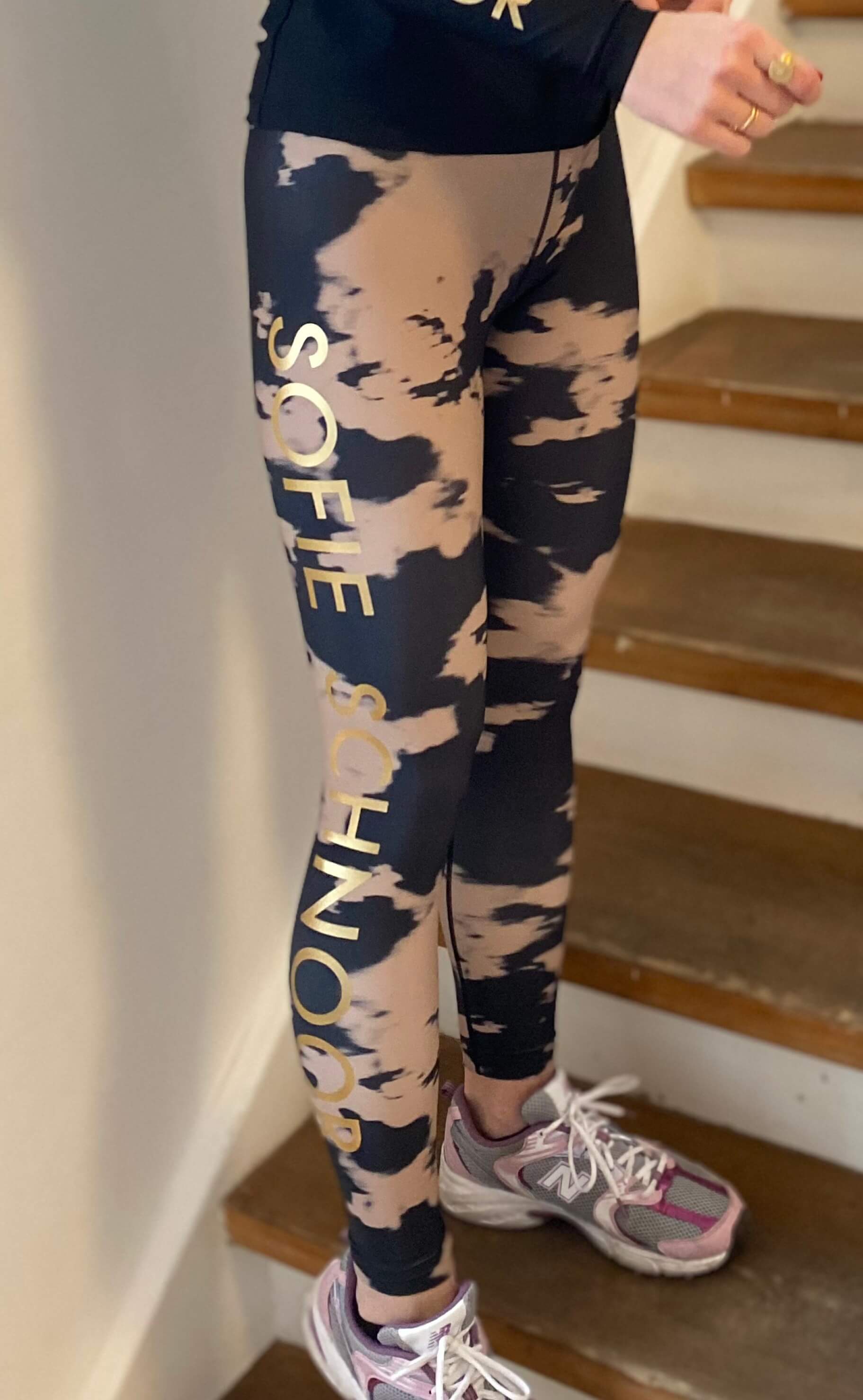 Sofie Schnoor Leggings - Joanne S211402 - Black Tie Dye