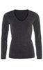 Tim & Simonsen Bluse - Glitter Longsleeve - Black Glitter