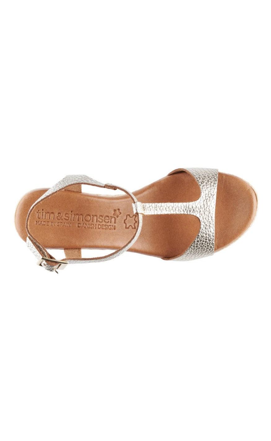 Tim & Simonsen Sandaler - Alicia - Platino Gold