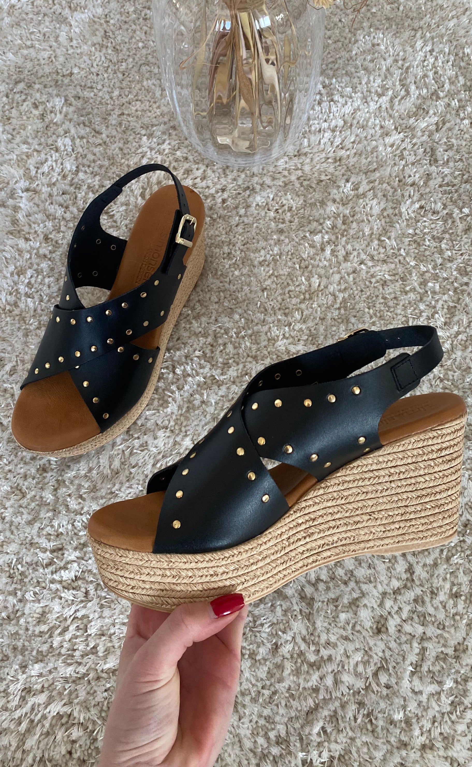 Tim & Simonsen Sandaler - Isabella Stud - Black