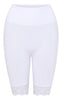 Tim & Simonsen Shorts - Gry Bike Lace High Waisted - White
