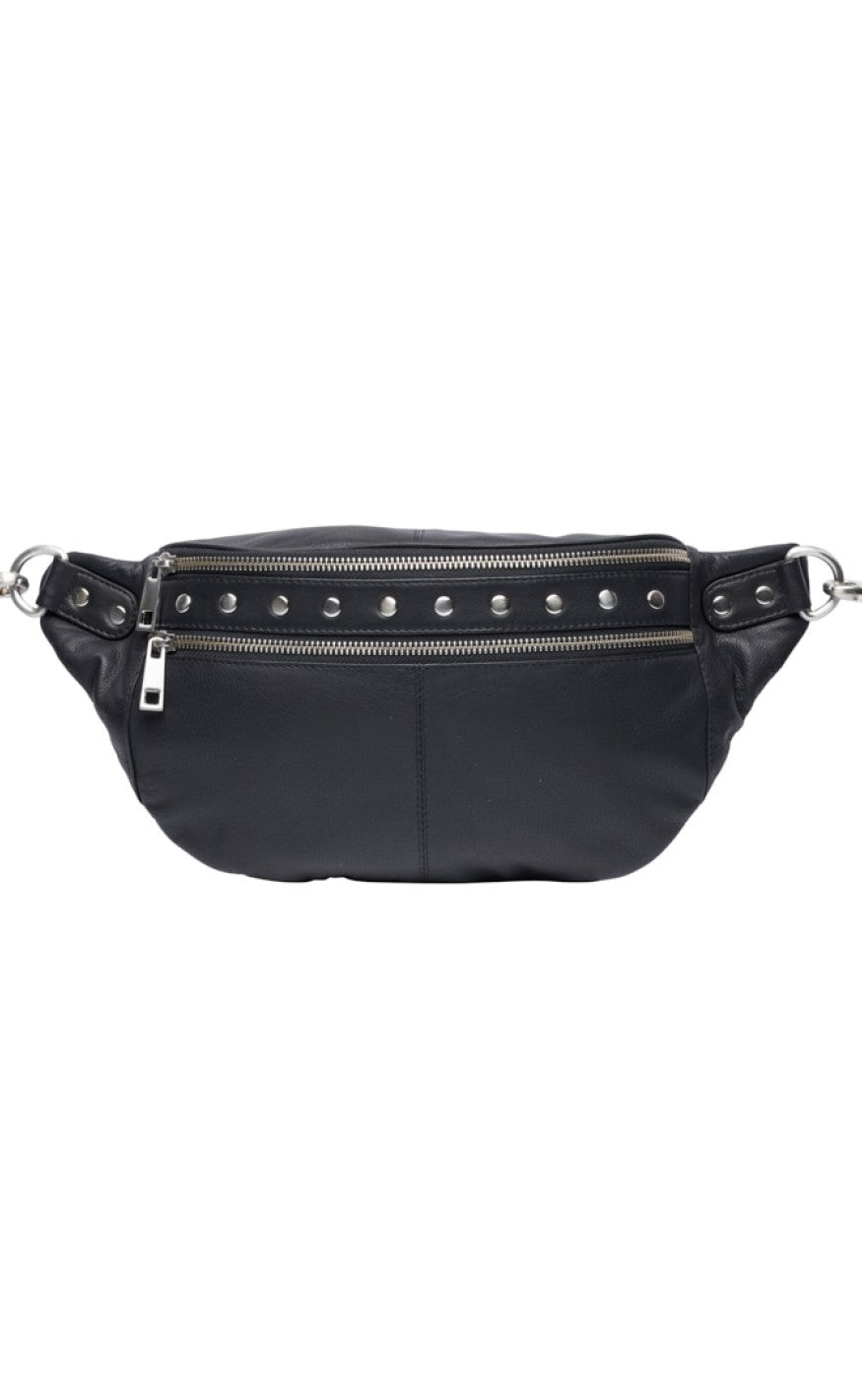Tim & Simonsen Taske - Astrid Stud Bumbag - Black
