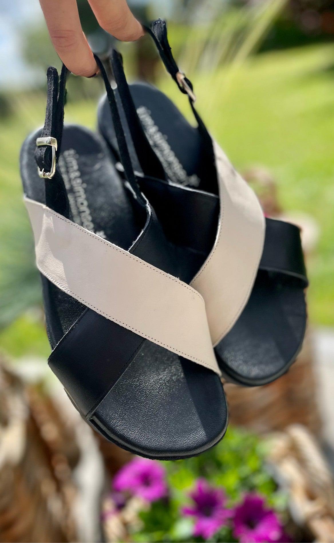 Tim & Simonsen x Fashionbystrand Sandal - Stine - Black/Ivory