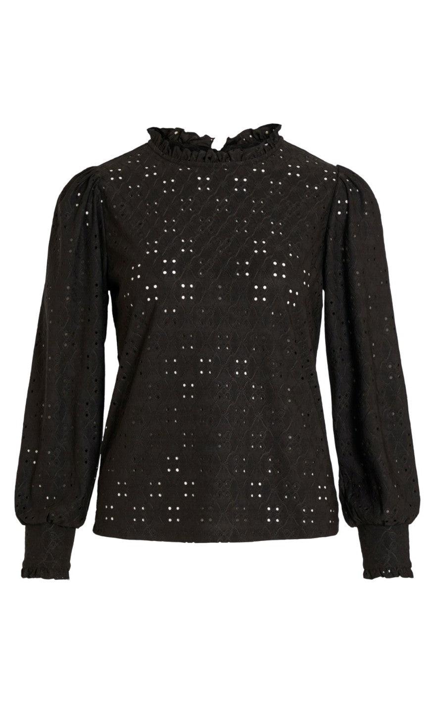 VILA Bluse - Kawa - Black