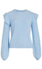 VILA Bluse - Ril Flounce - Kentucky Blue