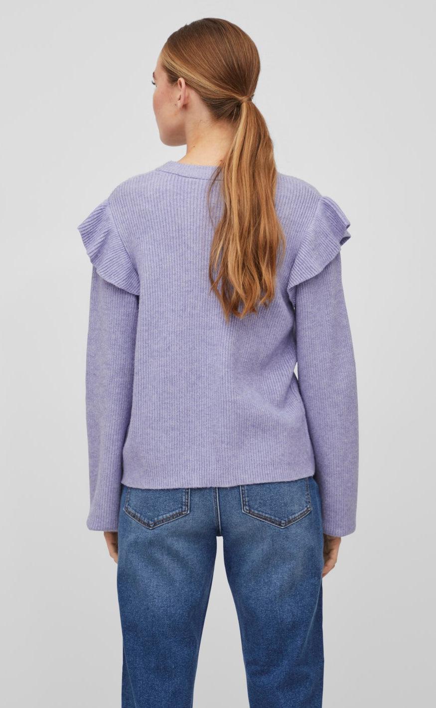 VILA Bluse - Ril Flounce - Sweet Lavender