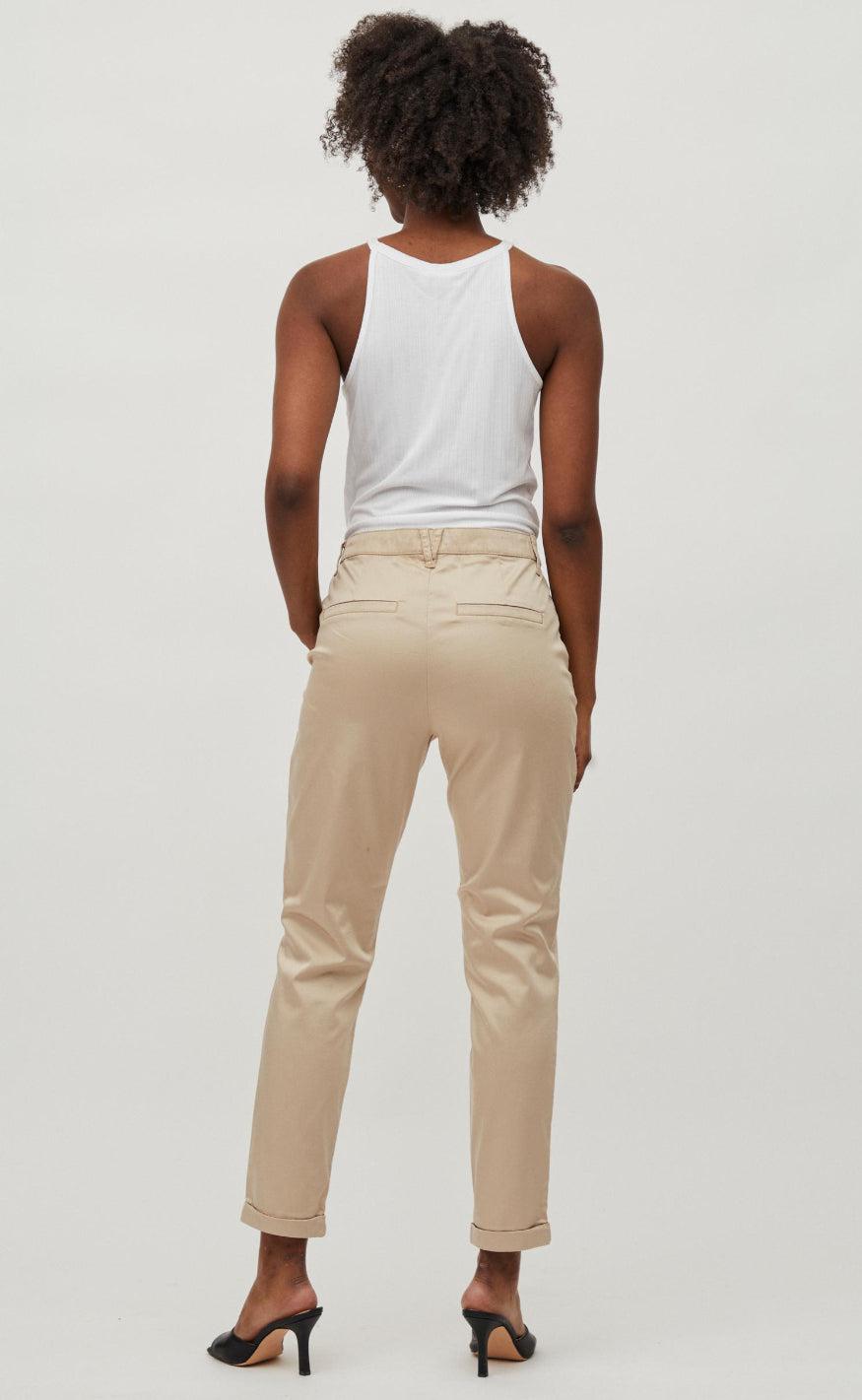 VILA Bukser - Chino - Soft Camel