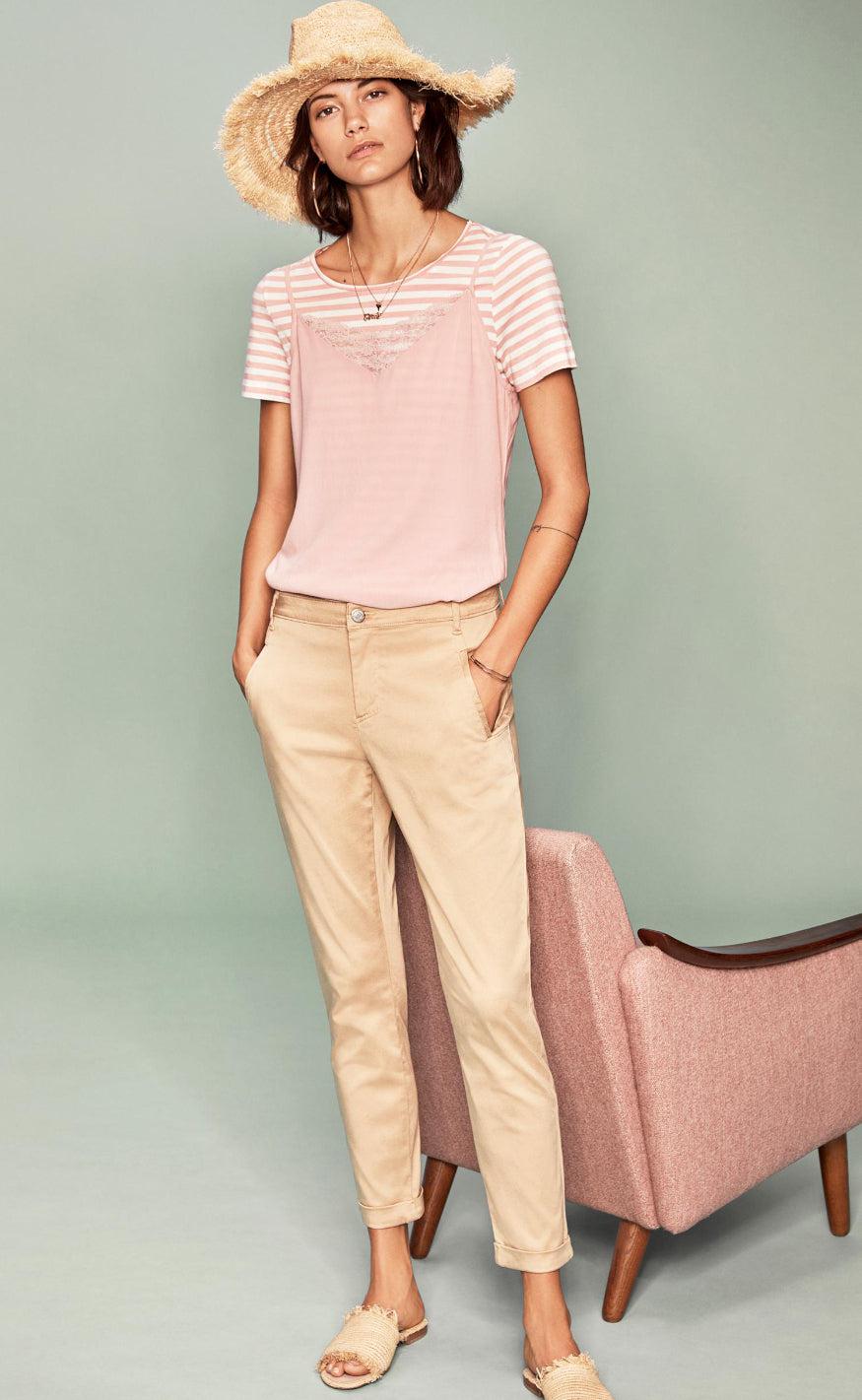 VILA Bukser - Chino - Soft Camel