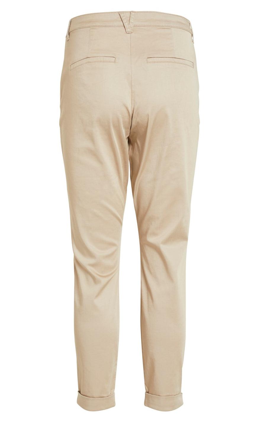 VILA Bukser - Chino - Soft Camel