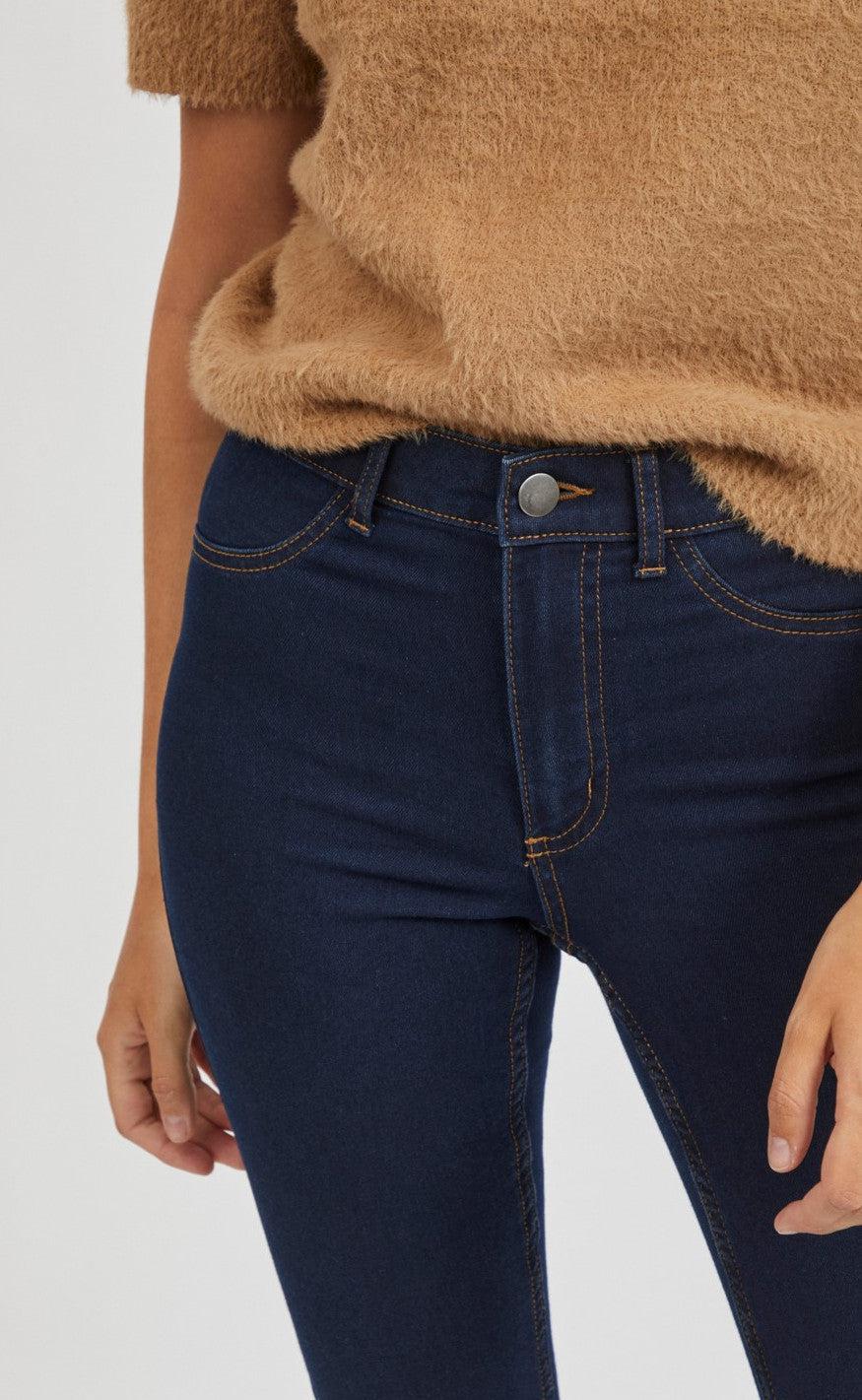 VILA Bukser - Jeggy Ana - Dark Blue Denim