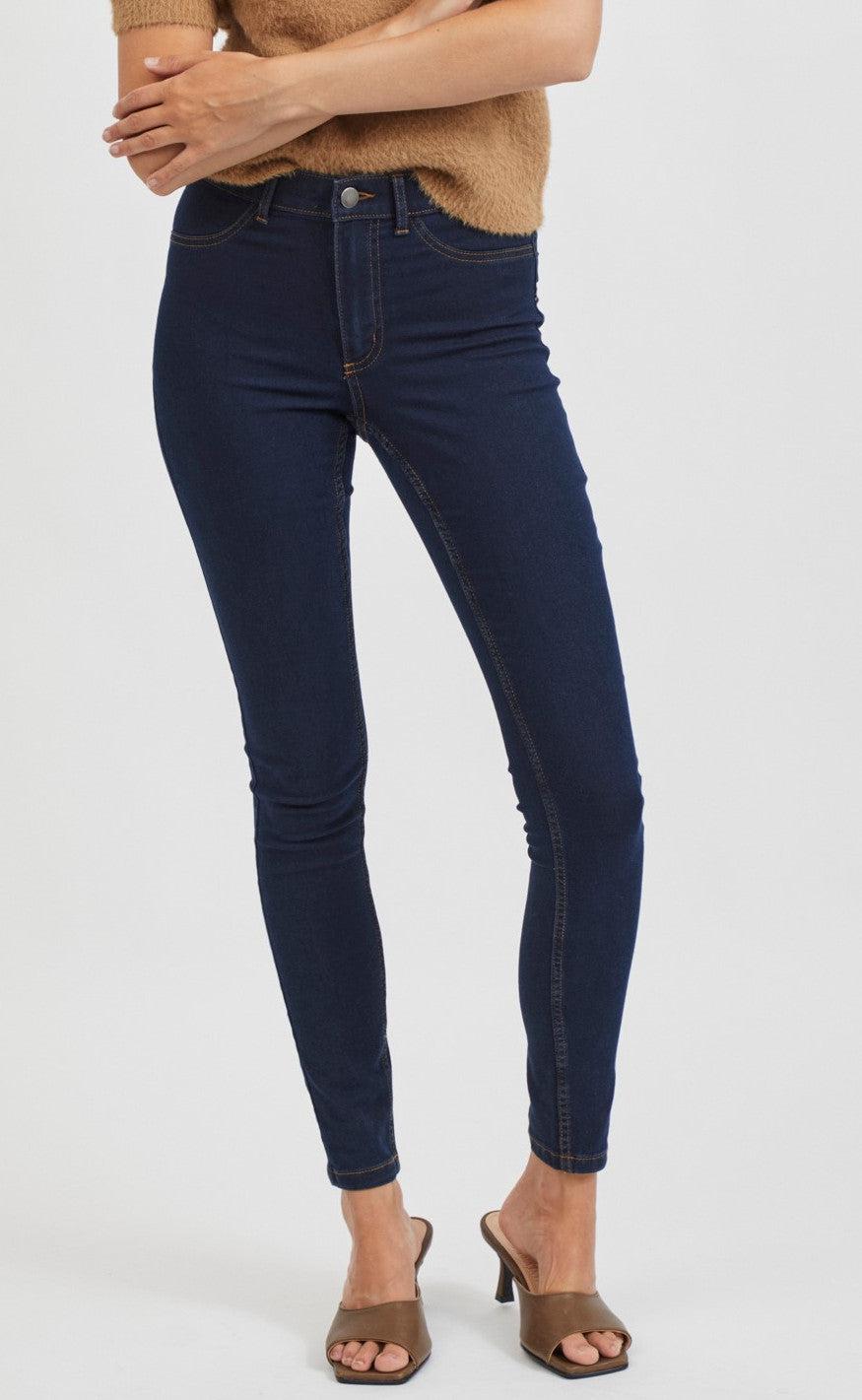 VILA Bukser - Jeggy Ana - Dark Blue Denim