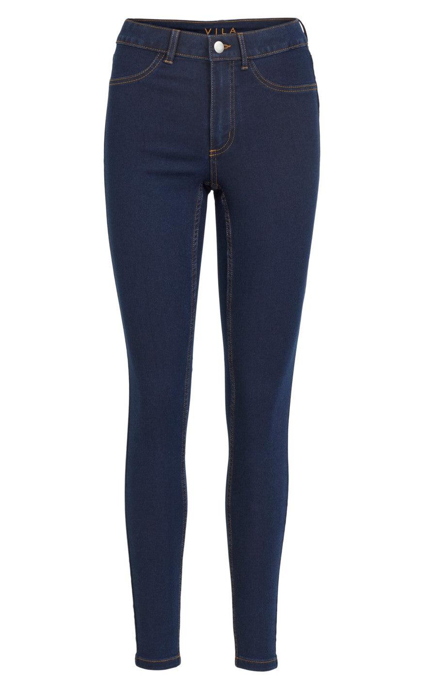 VILA Bukser - Jeggy Ana - Dark Blue Denim
