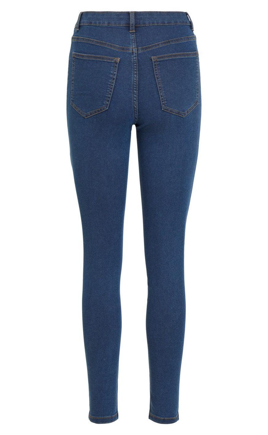 VILA Bukser - Jeggy Ana - Medium Blue Denim