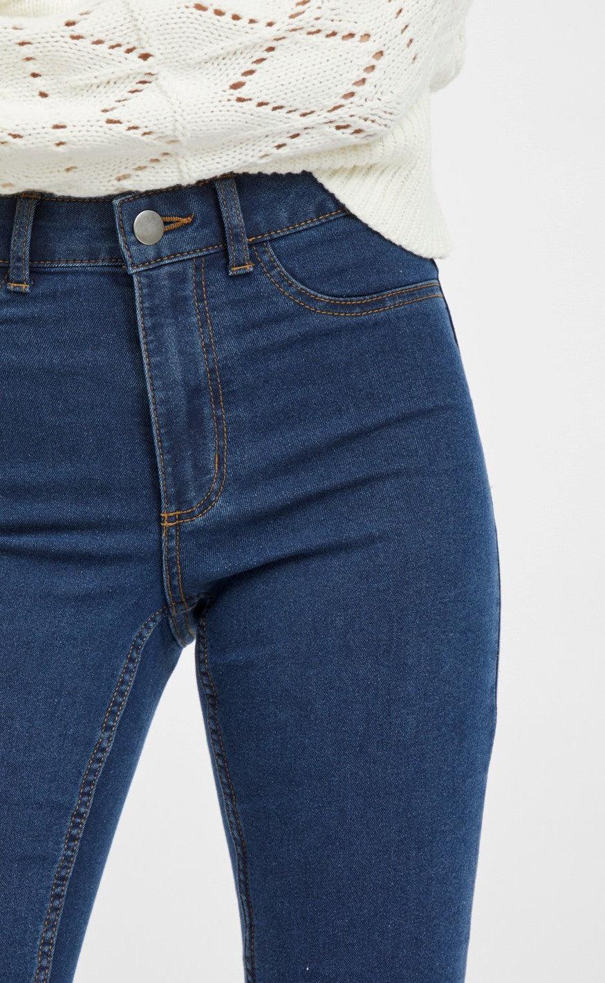 VILA Bukser - Jeggy Ana - Medium Blue Denim