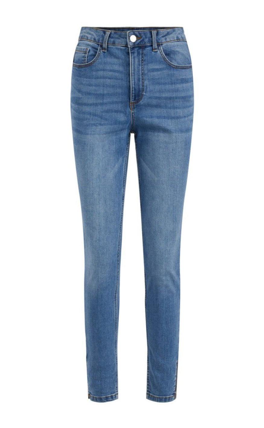 VILA Bukser - Skinnie - Medium Blue Denim