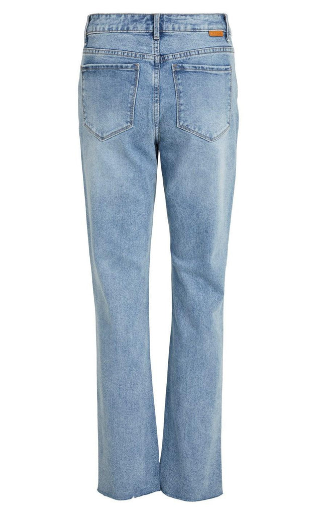 VILA Bukser - Stray Straight Jeans - Light Blue Denim