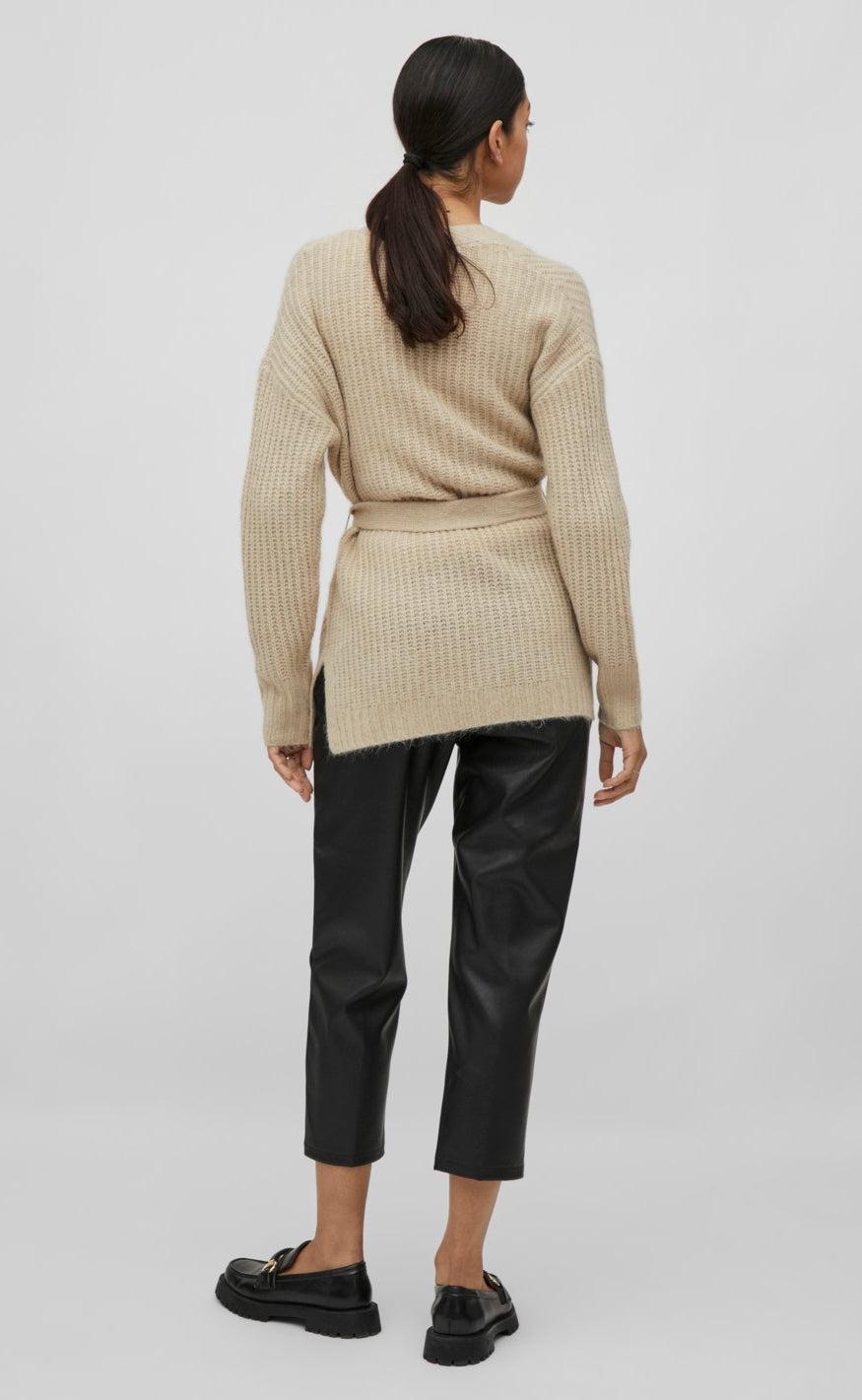 VILA Cardigan - Felo - Natural Melange