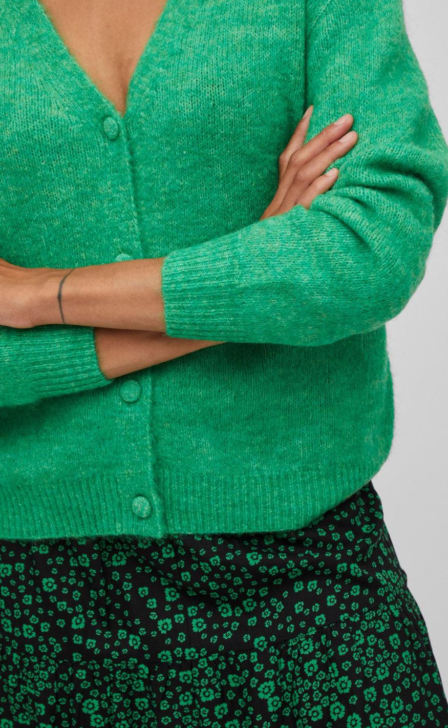VILA Cardigan - Jamina - Kelly Green