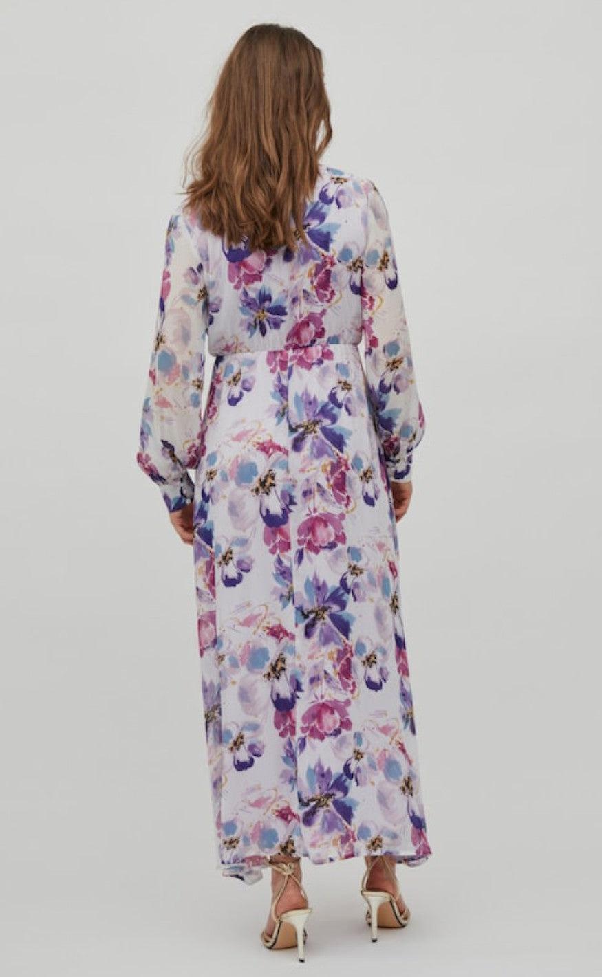VILA Kjole - Every V Neck - Cloud Dancer