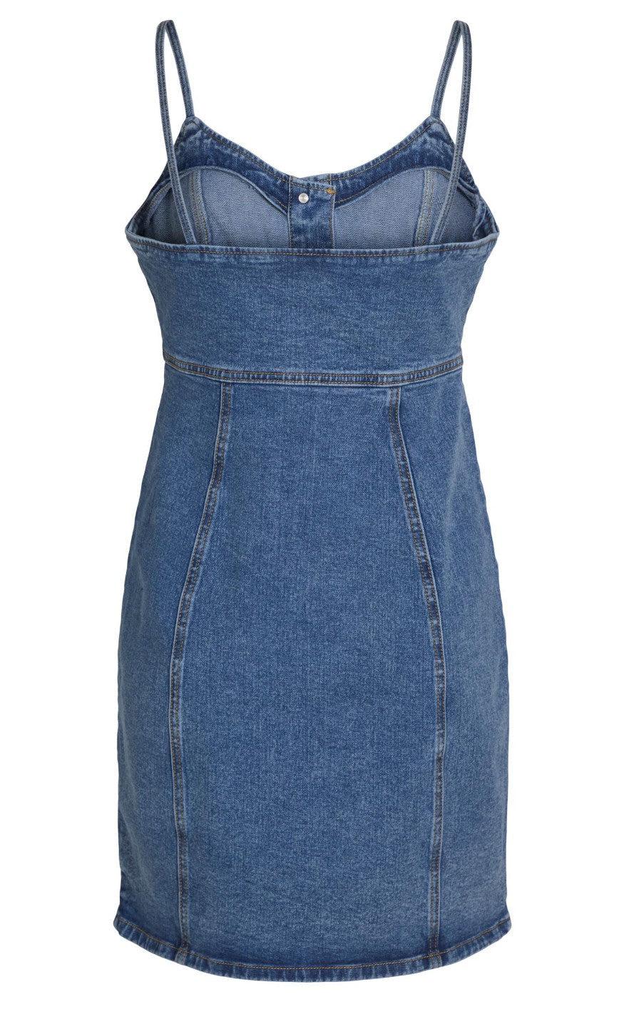 VILA Kjole - Kuli - Medium Blue Denim