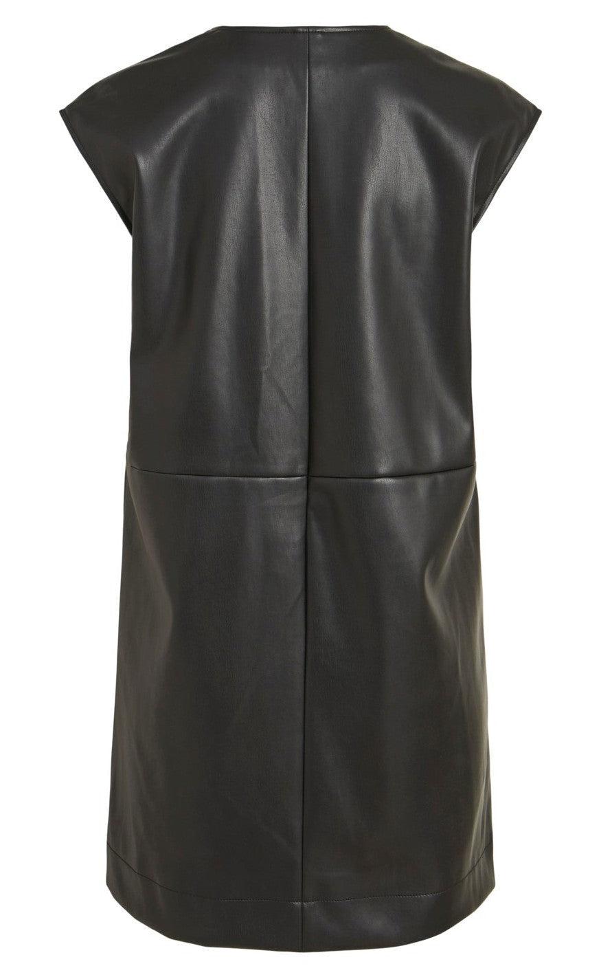 VILA Kjole - Leiva Coated - Black