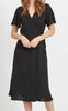 VILA Kjole - Lovie Wrap Midi - Black