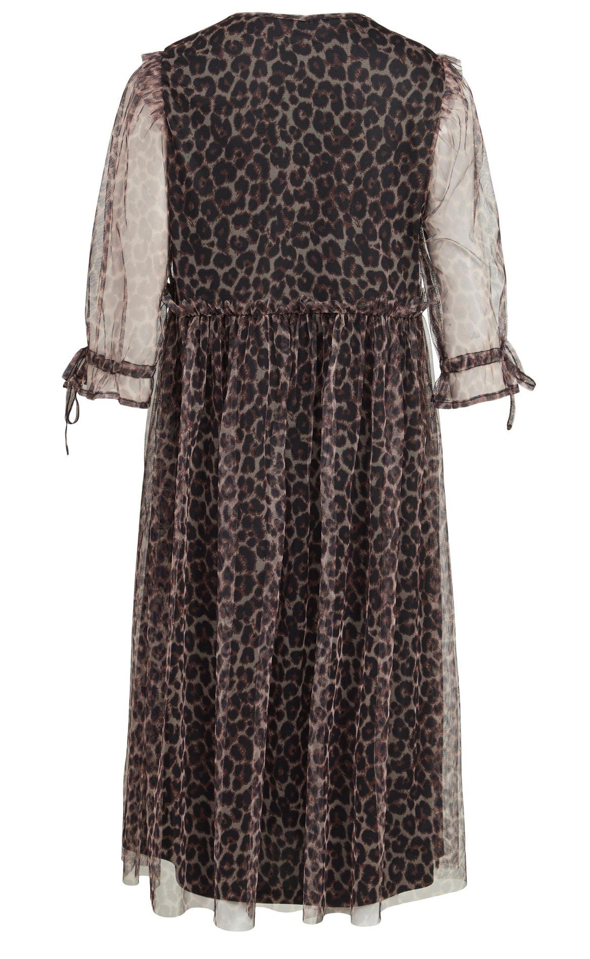 VILA Kjole - Maxima Sleve Mesh - Nomad
