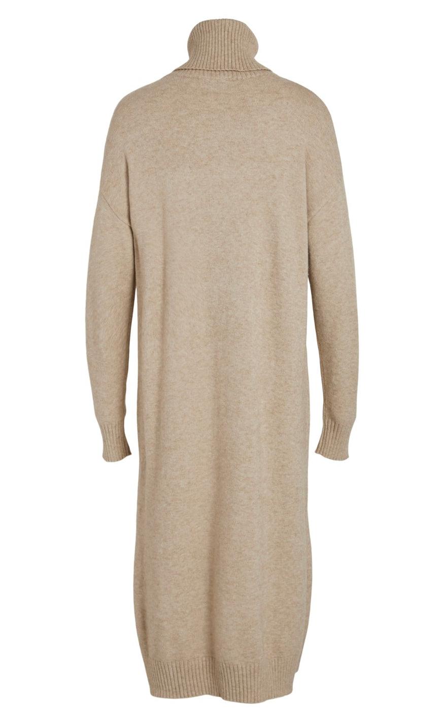 VILA Kjole Rollneck - Ril - Natural Melange
