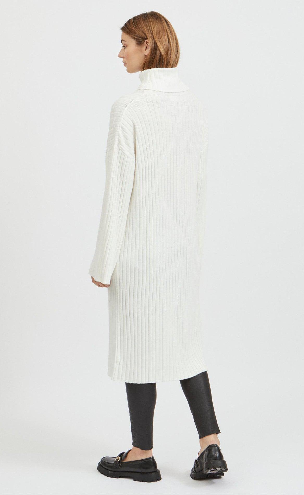 VILA Kjole Rollneck - Ril - White Alys